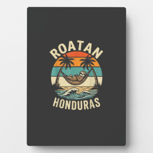Roatan Honduras Sloth T-Shirt Plaque