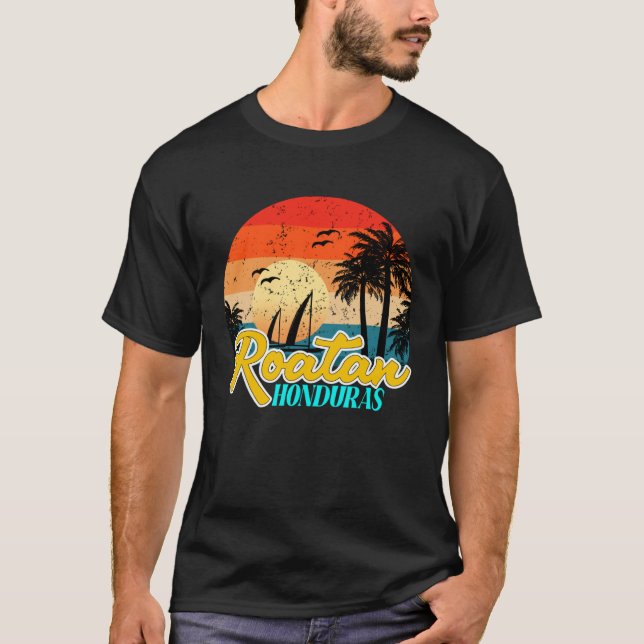 Roatan Honduras Souvenirs Caribbean Islands Roatan T-Shirt (Front)
