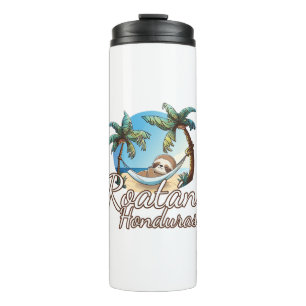 Roatan Sloth Animal Lovers For Men Women Kids Long Thermal Tumbler