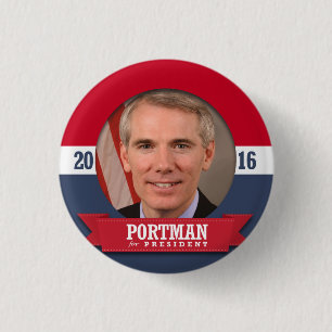ROB PORTMAN 2016 1 INCH ROUND BUTTON