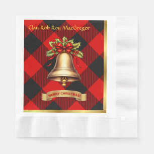 Rob Roy MacGregor Personalized Tartan Christmas Napkin