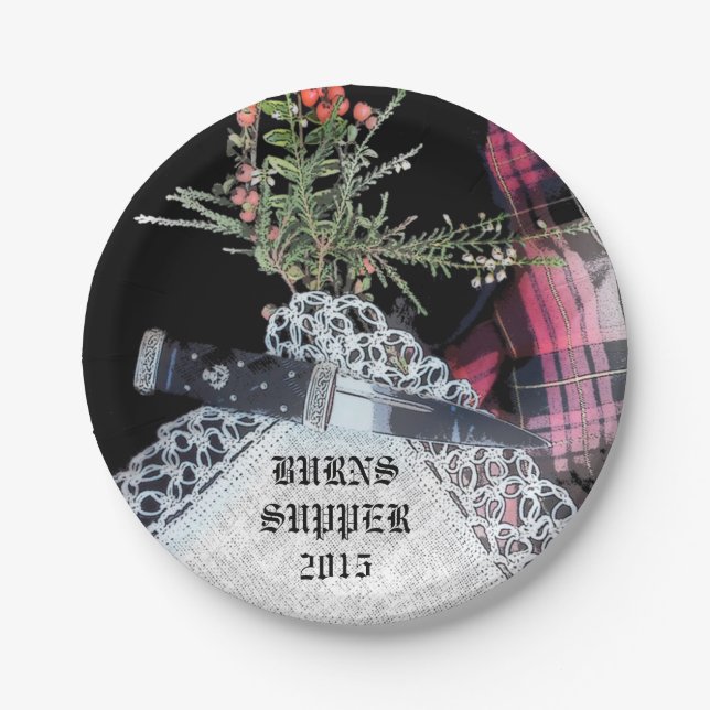 Robbie Burns casual dinner plates (Front)