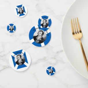 Robbie Burns - In Grey Oidhche Bhlas Burns Saltire Confetti