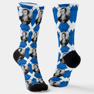 Robbie Burns - In Grey Oidhche Bhlas Burns Saltire Socks