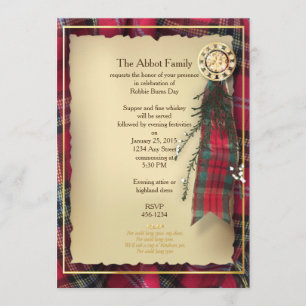 Robbie Burns Invitation officielle