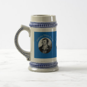 Robbie Burns - Oidhche Bhlas Burns Light Grey Beer Stein