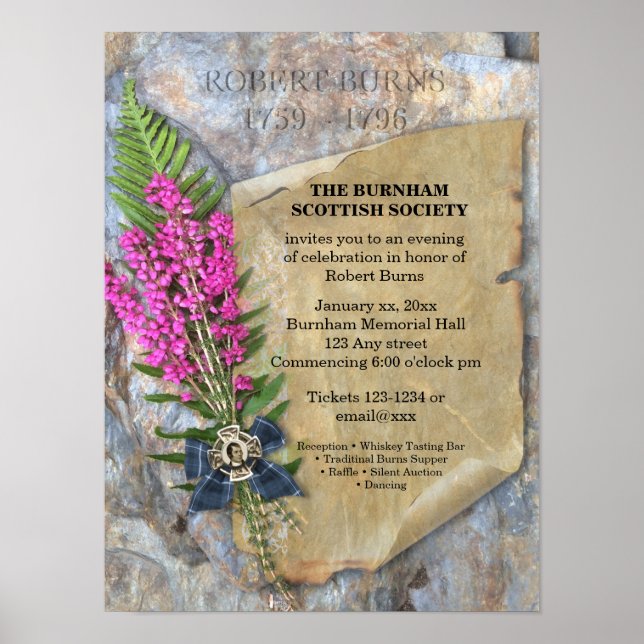 Robbie Burns Rustic - Poster de l'événement (Devant)