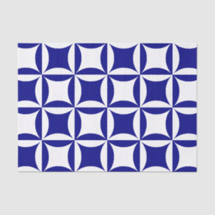 Robbing Peter to Pay Paul Blue Pattern Tissue Paper