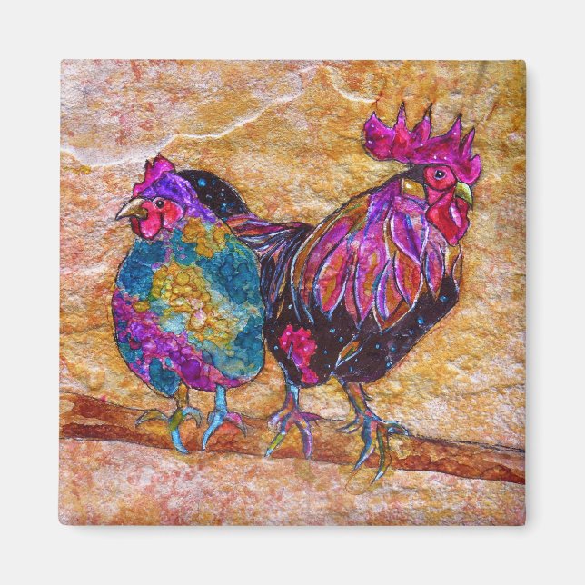 Robby Rooster et Esmerelda Magnet (Devant)