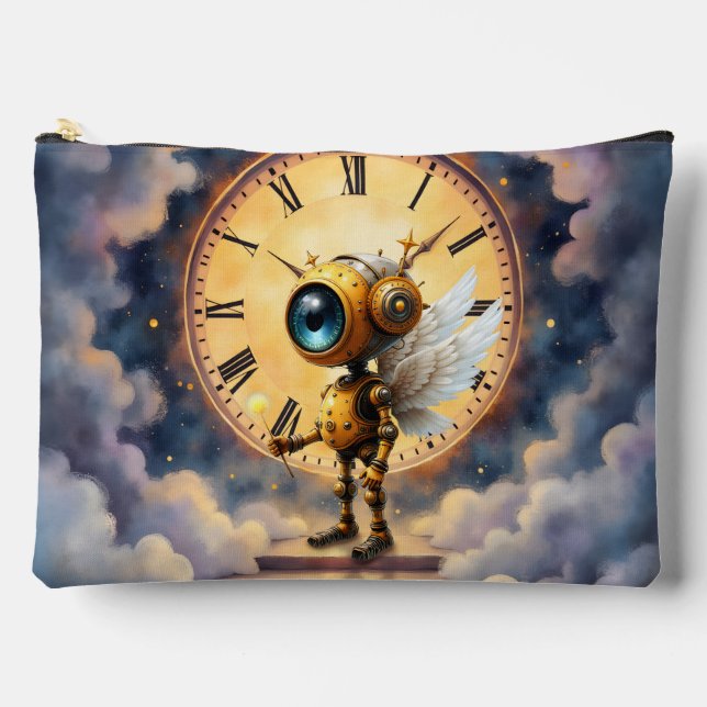 Robby the Winged Timekeeper – Wings of Time Series Accessory Pouch (Front)