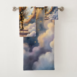Robby the Winged Timekeeper – Wings of Time Series Bath Towel Set