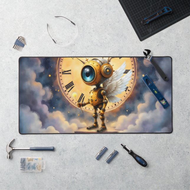 Robby the Winged Timekeeper – Wings of Time Series Desk Mat (Workstation)