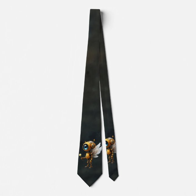 Robby the Winged Timekeeper – Wings of Time Series Tie (Front)