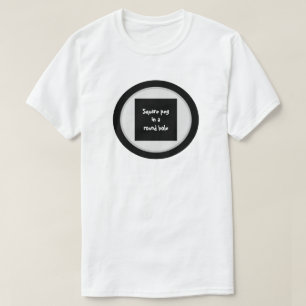 Robe carré dans un t-shirt trou rond par dalDesign