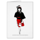 Robe de cap de noir d'Aquarelle de mode de poupée