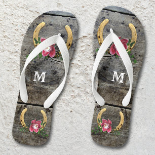 Robe de fer à cheval rustique Romantique tongs