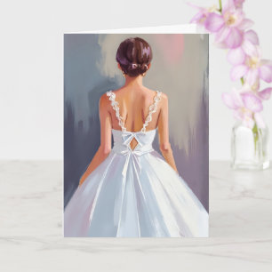 Robe de mariée Carte aquarelle de robe en dentel