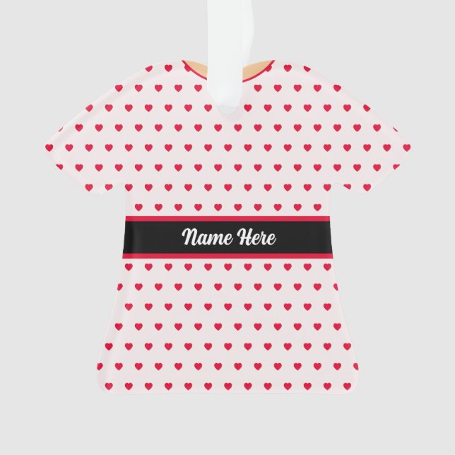 Robe de poupée en ruban Polka Dot Christmas TShirt (devant)