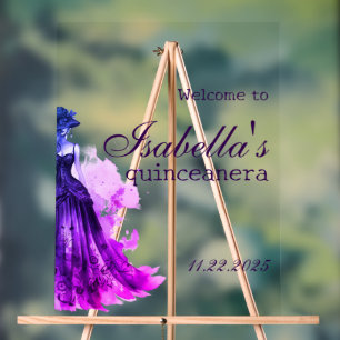 Robe de Quince Gothique Glamour violet