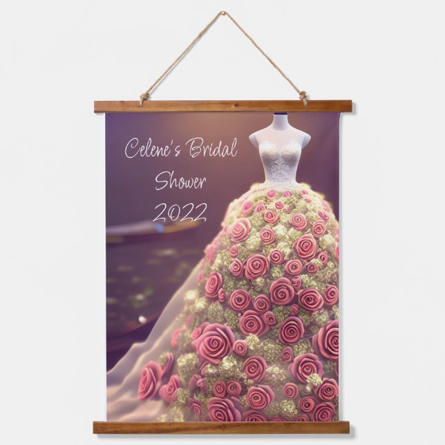 Robe Fête des mariées Fleur Suspendu Tapisserie (Recto)