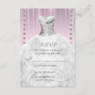 Robe habillée et perles Quinceanera rose RSVP