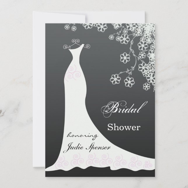 Robe mariage blanche sur Invitation en Fête de l'm (Devant)