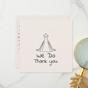 Robe Mariage carte de remerciements Collection Sil