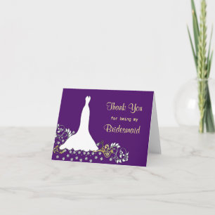 Robe mariage, tourbillonne sur Carte de remercieme