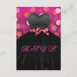 Robe rose Sweet sixteen noir Anniversaire RSVP