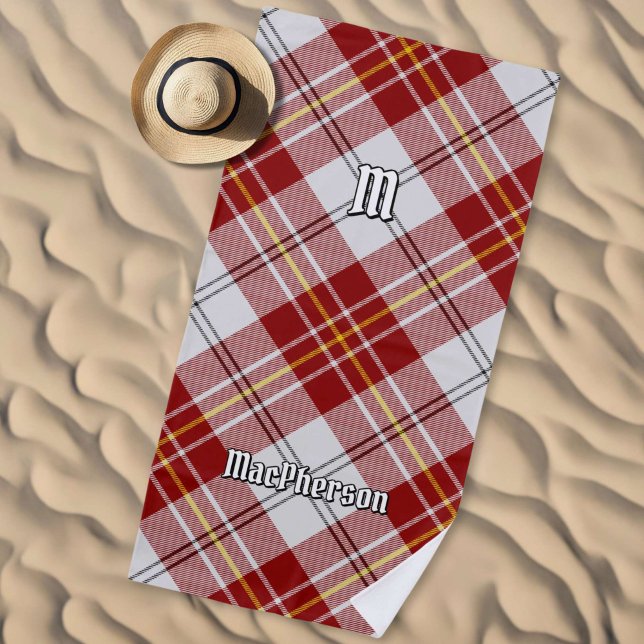 Robe rouge Clan MacPherson Serviette de plage Tart (Créateur téléchargé)