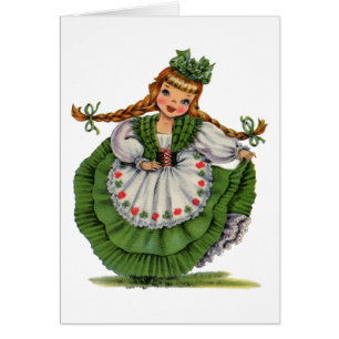 Robe traditionnelle vintage irlandaise fille