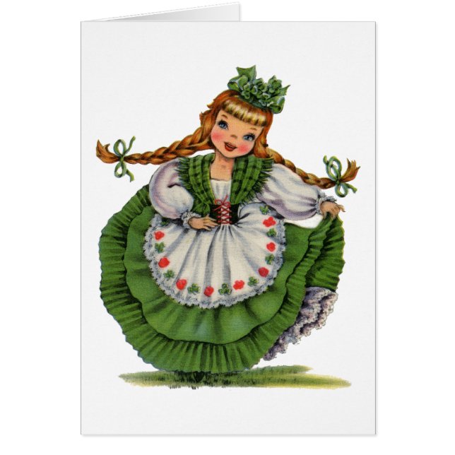 Robe traditionnelle vintage irlandaise fille (Devant)