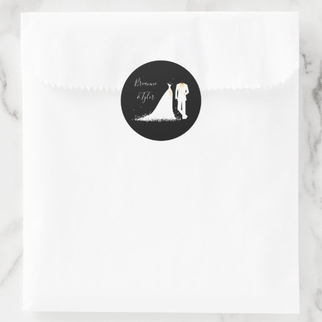 Robe & Tux - Sticker Cercle (Sac)