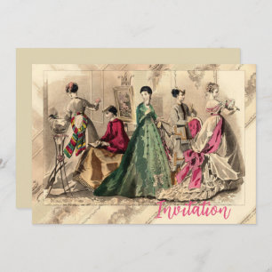 Robe Victorienne Avec Invitation Bow Rose