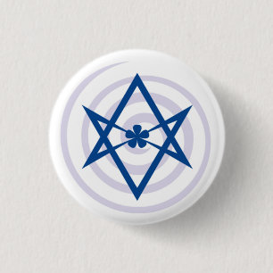 Robert Anton Wilson – Aleister Crowley Glyph 1 Inch Round Button