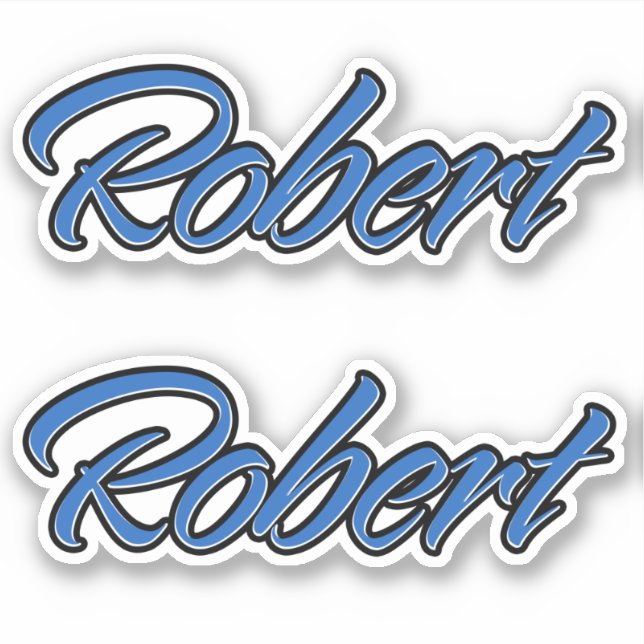 Robert Blue Autocollants (Devant)