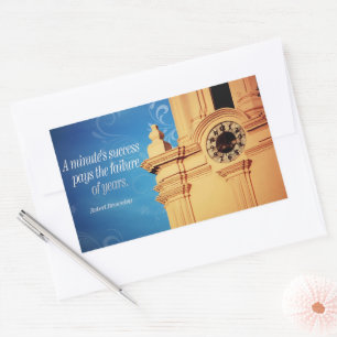 Robert Browning Inspirational Quote "Success" Sticker