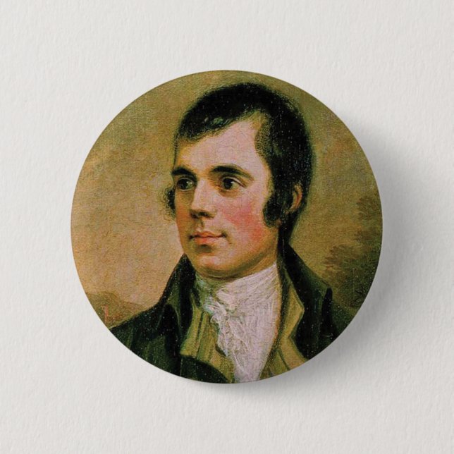 Robert Burn, celebrating Burn's night 2 Inch Round Button (Front)