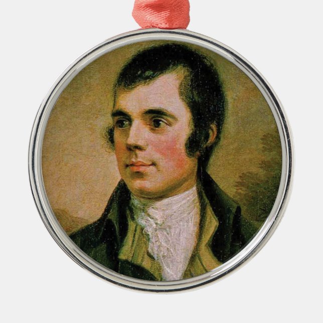 Robert Burns, celebrating Burn's night Metal Ornament (Front)