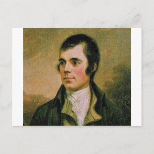 Robert Burns, celebrating Burn's night Postcard