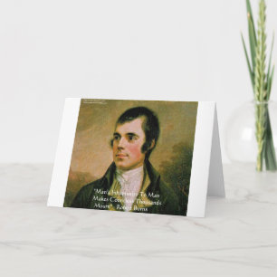 Robert Burns Famous Quote Card