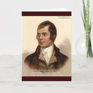 Robert Burns Famous Quote Card