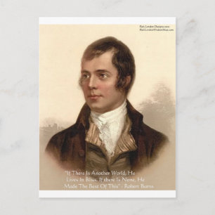 Robert Burns Famous Quote Postcard