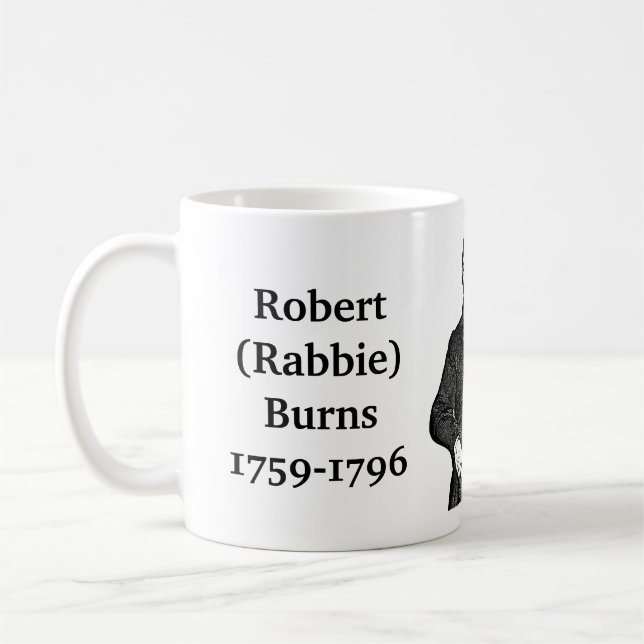 Robert Burns quote on poets painters and lying Coffee Mug (Left)