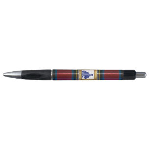 Robert Burns Royal Stewart Red Plaid Black Pen