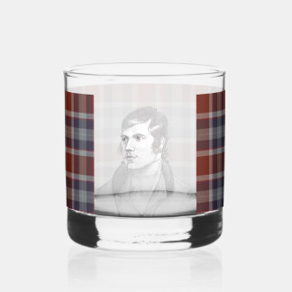 Robert Burns Tartan Whisky Glass
