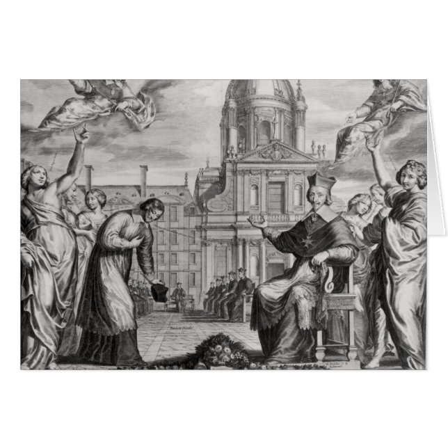 Robert de Sorbon  and Cardinal Richelieu (Front Horizontal)