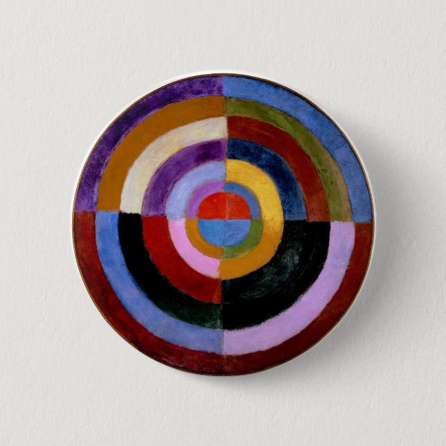 Robert Delaunay abstract art 2 Inch Round Button (Front)