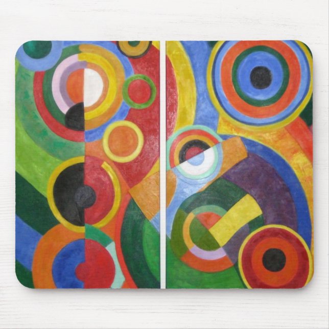 Robert Delaunay abstract art Mouse Pad (Front)