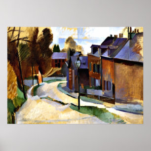 Robert Delaunay art: Road in Laon Poster